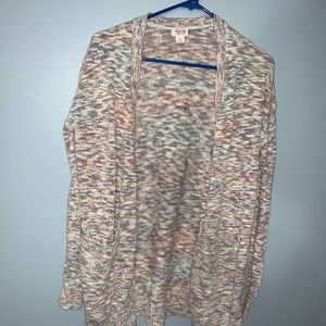 Multicolor knit cardigan